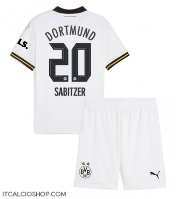 Borussia Dortmund Marcel Sabitzer #20 Terza Maglia Bambino 2024-25 Manica Corta (+ Pantaloni corti)
